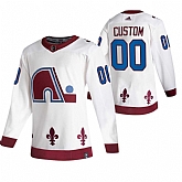Colorado Avalanche Customized White Adidas 2020-21 Alternate Player Jersey,baseball caps,new era cap wholesale,wholesale hats